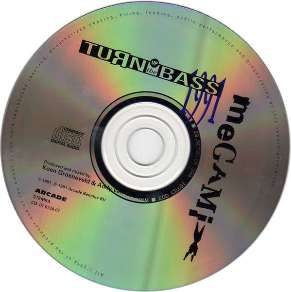 Various - Turn Up The Bass Megamix 1991 (CD) 70774 Compact Disc Goede Staat