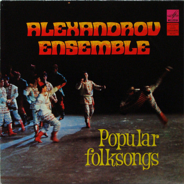 Alexandrov Red Army Ensemble - Popular Folksongs (LP) Vinyl LP Vinyl Zeer Goed / Hoesje Goed "VINYLSINGLES.NL"