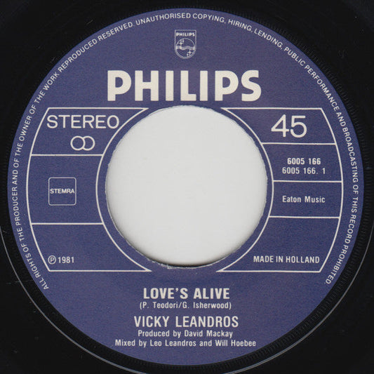 Vicky Leandros - Love's Alive 39247 Vinyl Singles Vinyl Goed / Hoes Generic