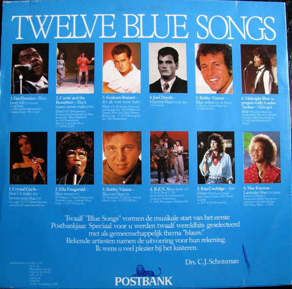 Various - Twelve Blue Songs (LP) 49459 Vinyl LP Vinyl Goed / Hoes Goed