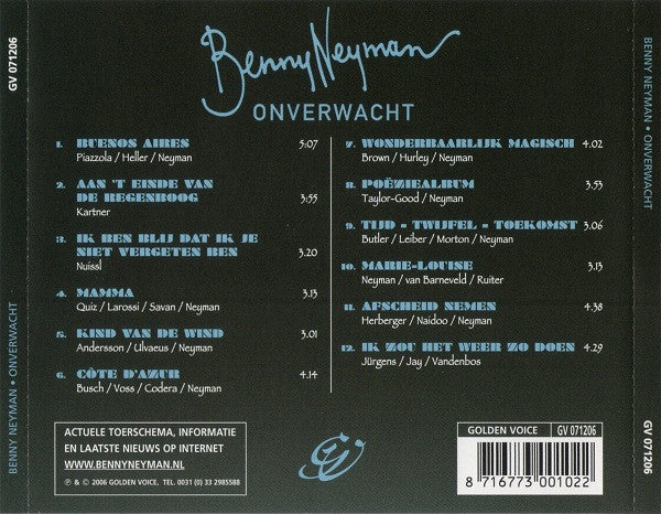 Benny Neyman - Onverwacht (CD) 70658 Compact Disc Goede Staat