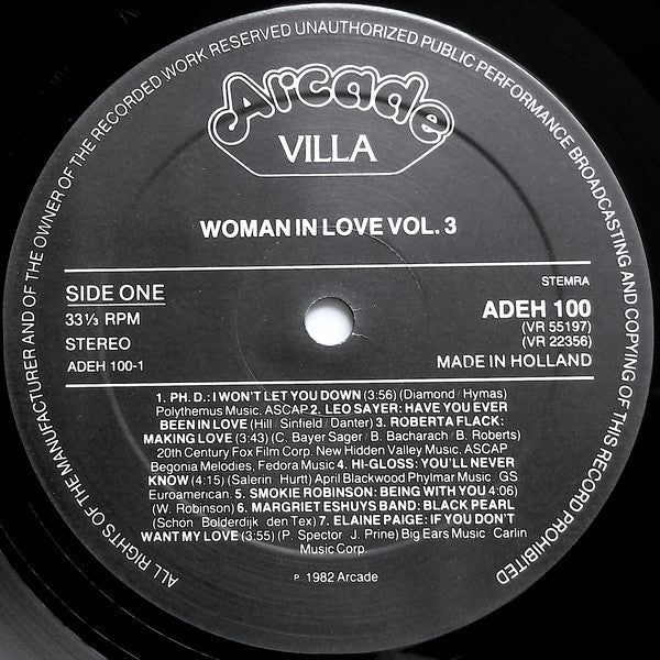 Various - Woman In Love Volume 3 (LP) 48927 Vinyl LP Vinyl Goed / Hoes Goed