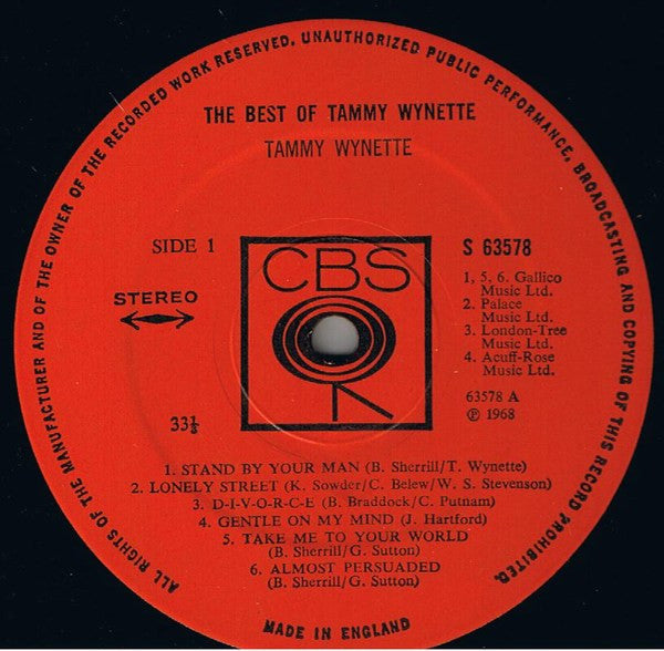 Tammy Wynette - The Best Of Tammy Wynette (LP) 42249
