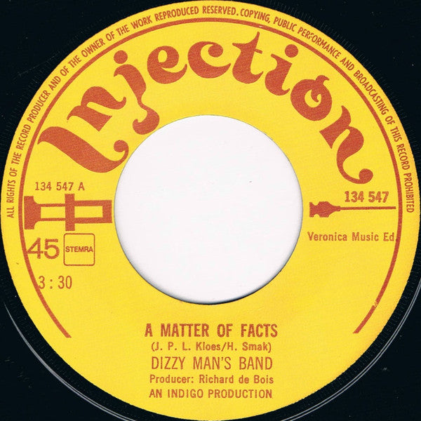 Dizzy Man's Band - A Matter Of Facts 17219 Vinyl Singles Vinyl Goed / Hoes Goed