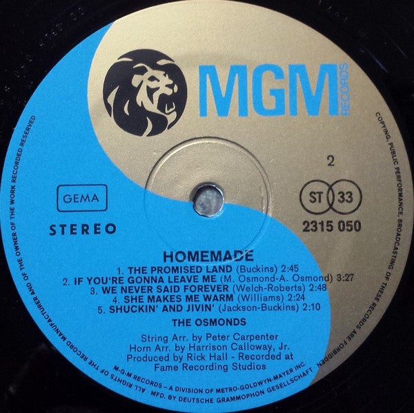 Osmonds - Homemade (LP) 49388