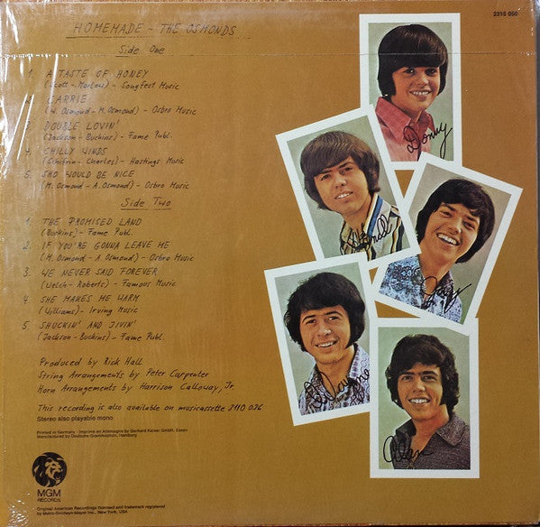 Osmonds - Homemade (LP) 49388 Vinyl LP Vinyl Goed / Hoes Goed