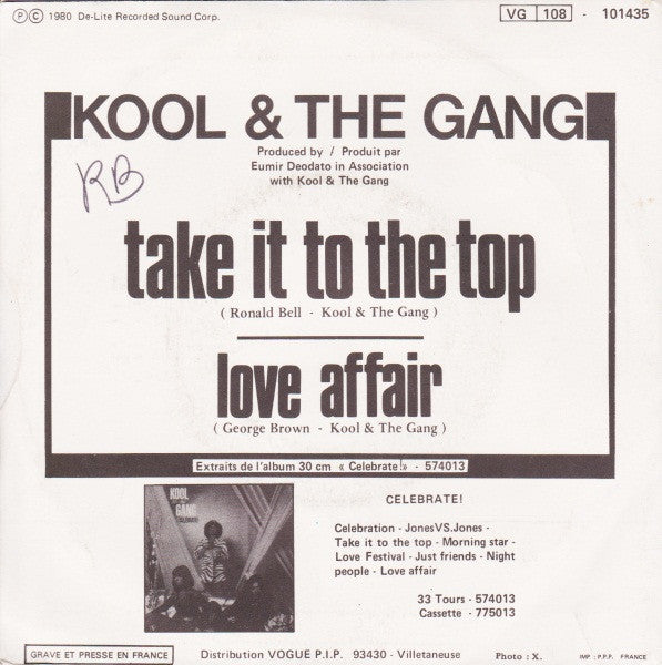 Kool & The Gang - Take It To The Top 36356 Vinyl Singles Vinyl Goed / Hoes Goed