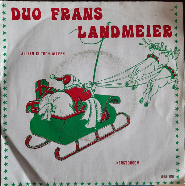 Duo Frans Landmeier - Alleen is toch alleen 12395 Vinyl Singles Vinyl Goed / Hoes Goed