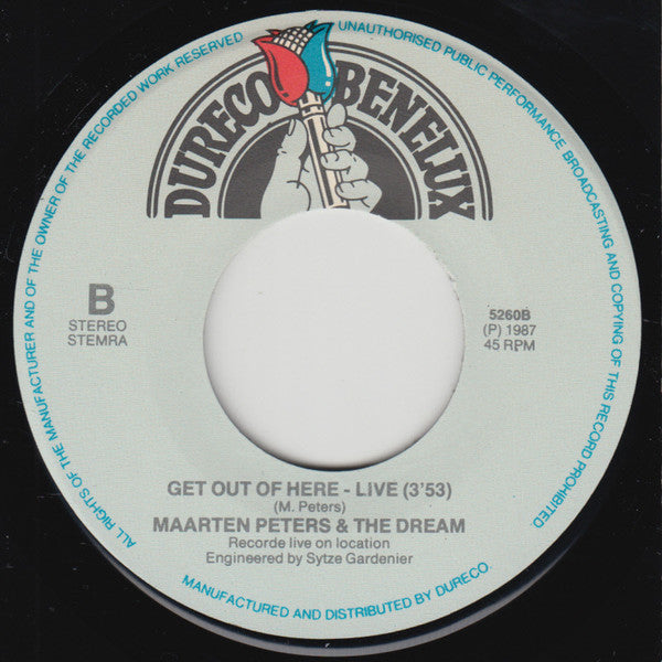 Maarten Peters & The Dream - Burn Your Boats 30455 Vinyl Singles Vinyl Goed / Hoes Goed