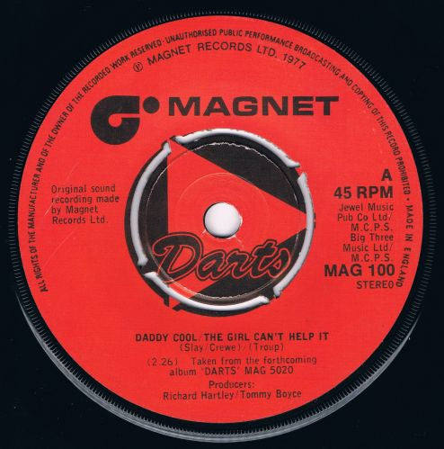 Darts - Daddy Cool 40854 Vinyl Singles Vinyl Goed / Hoes Generic