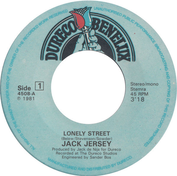 Jack Jersey - Lonely Street 32248 Vinyl Singles Vinyl Goed / Hoes Goed
