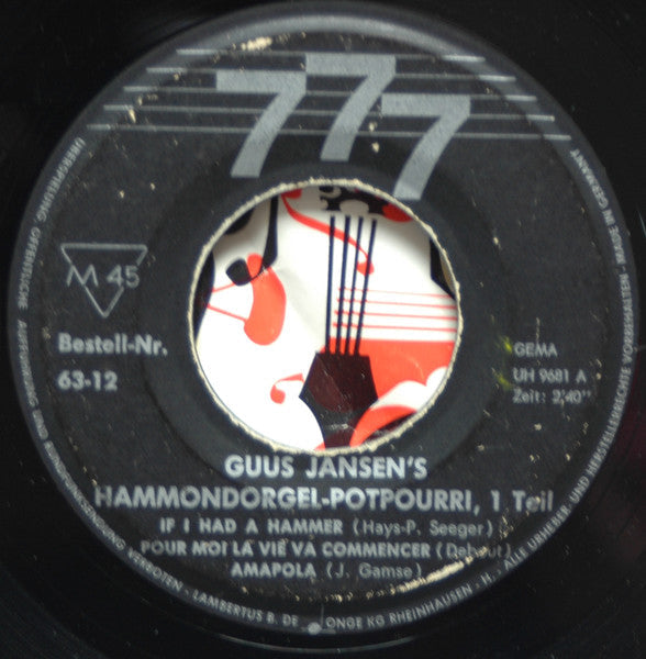 Guus Jansen - Guus Jansen's Hammond organ-Potpourri 38288