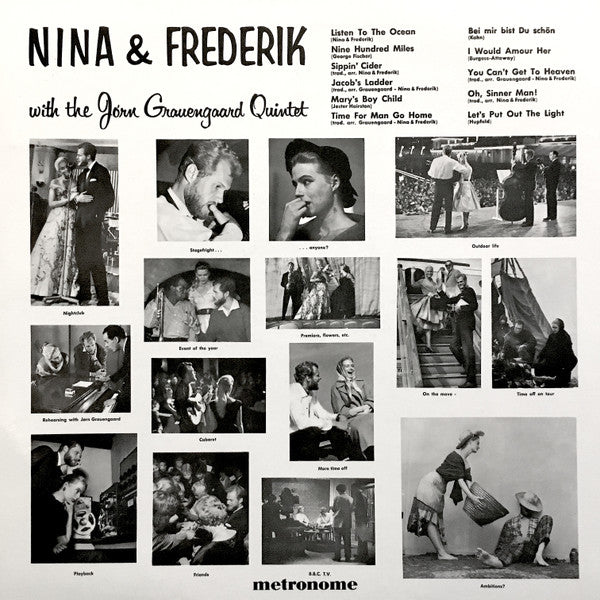 Nina & Frederik With The Jorn Grauengaard Quintet (LP) 46292 Vinyl LP Vinyl Goed / Hoes Goed