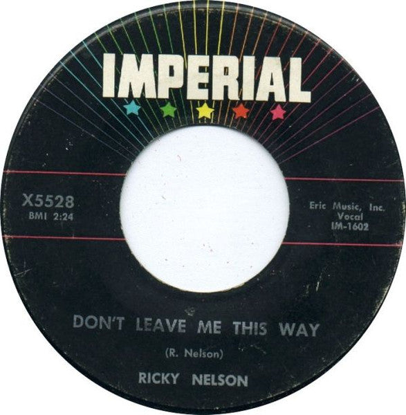 Ricky Nelson - Poor Little Fool 40109 Vinyl Singles Vinyl Goed / Hoes Goed