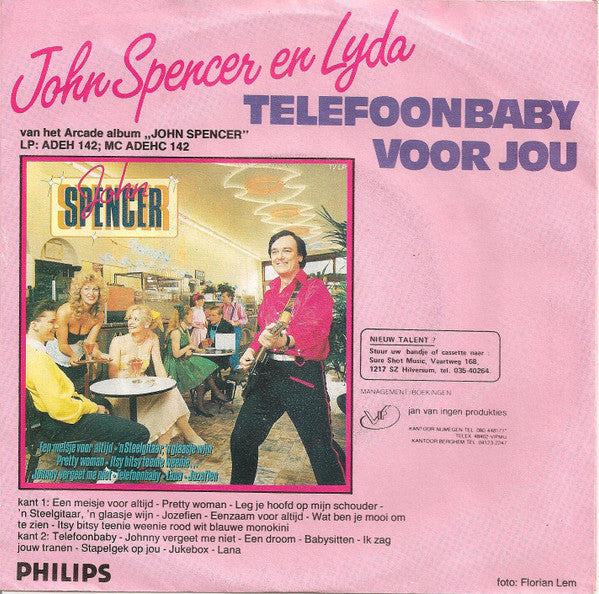 John Spencer En Lyda - Telefoonbaby 37545 Vinyl Singles Vinyl Goed / Hoes Goed
