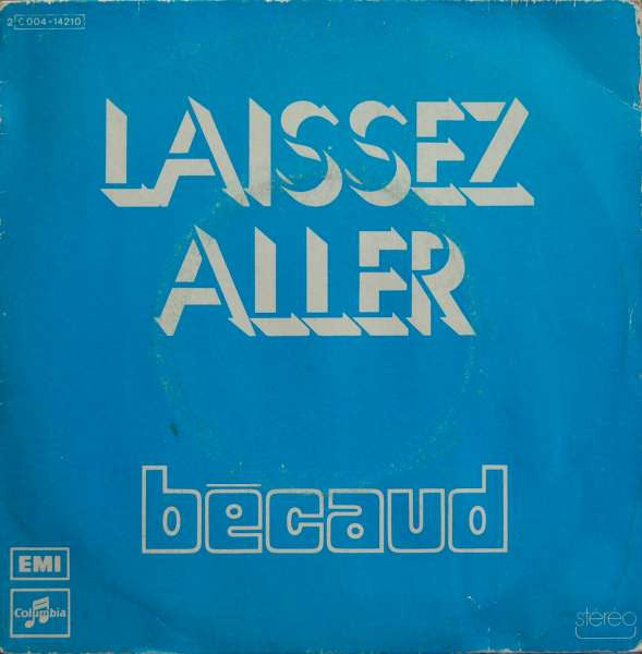 Bécaud - Laissez Aller 29574 Vinyl Singles Vinyl Goed / Hoes Goed