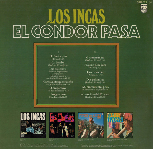 Los Incas - El Condor Pasa (LP) 51593 Vinyl LP Vinyl Goed / Hoes Goed
