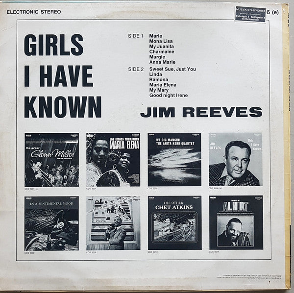 Jim Reeves - Girls I Have Known (LP) 40652