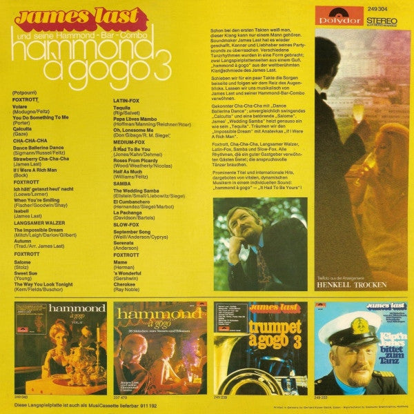 James Last Und Seine Hammond-Combo - Hammond A GoGo 3 (LP) 41227 Vinyl LP Vinyl Goed / Hoes Goed