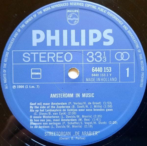 Straßenorgel The Arab - Amsterdam In Music (LP) 46199