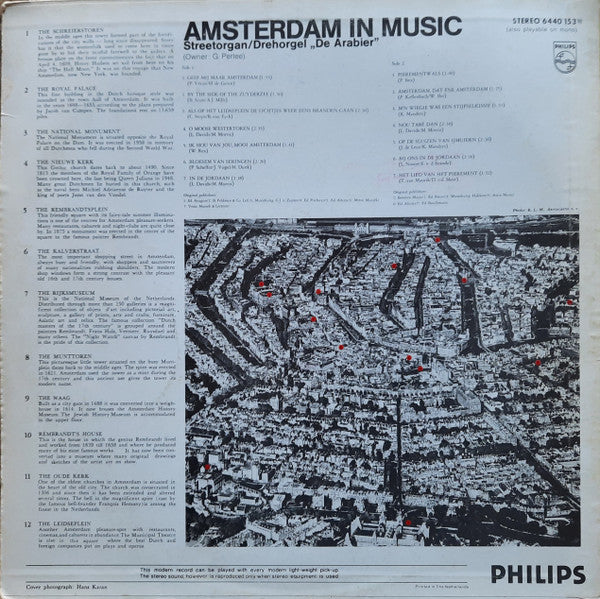 Street Organ De Arabier - Amsterdam In Music (LP) 46199 Vinyl LP Vinyl Goed / Hoes Goed