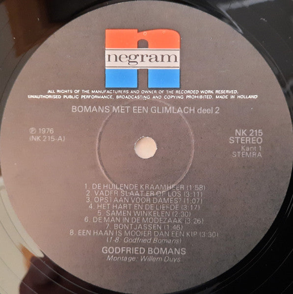 Godfried Bomans - Bomans Met Een Glimlach Deel 2 (LP) 45684