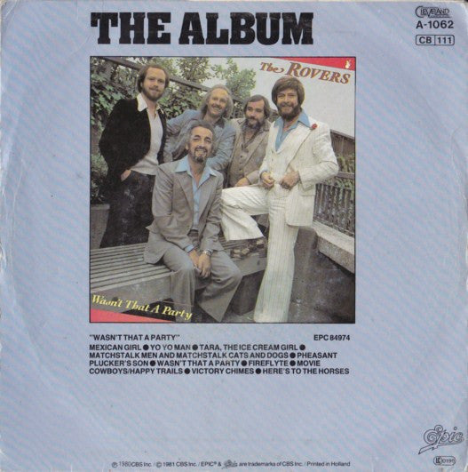 Rovers - Wasn't That A Party 38636 Vinyl Singles Vinyl Goed / Hoes Goed