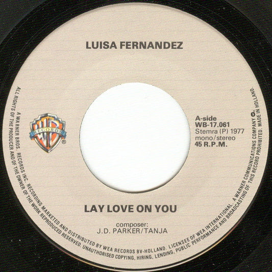 Luisa Fernandez - Lay Love On You 38681 Vinyl Singles Vinyl Goed / Hoes Generic