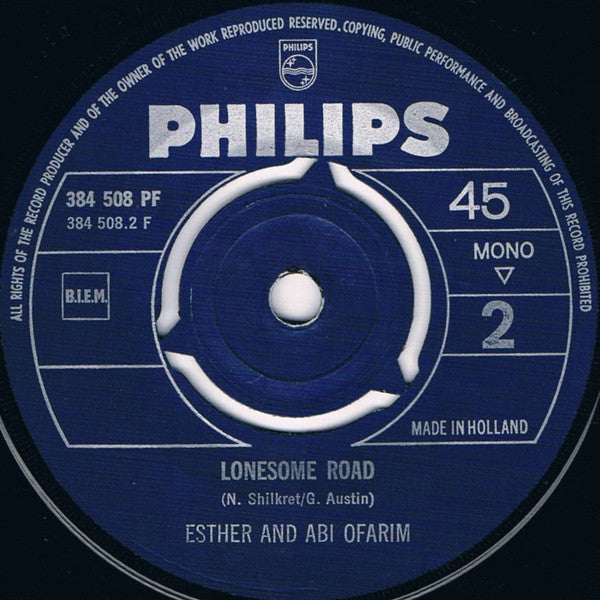 Esther And Abi Ofarim - Cinderella Rockefella Vinyl Singles Vinyl Zeer Goed / Hoesje Generic "VINYLSINGLES.NL"