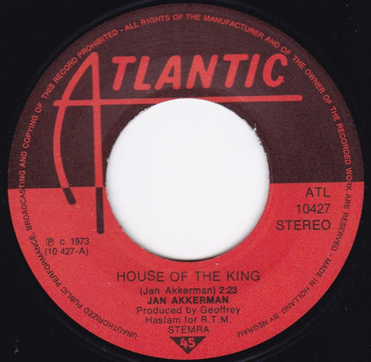 Jan Akkerman - House Of The King 37358 Vinyl Singles Vinyl Goed / Hoes Goed