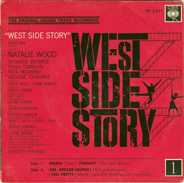 Leonard Bernstein - West Side Story - Vol.1 17133 Vinyl Singles EP Vinyl Goed / Hoes Goed