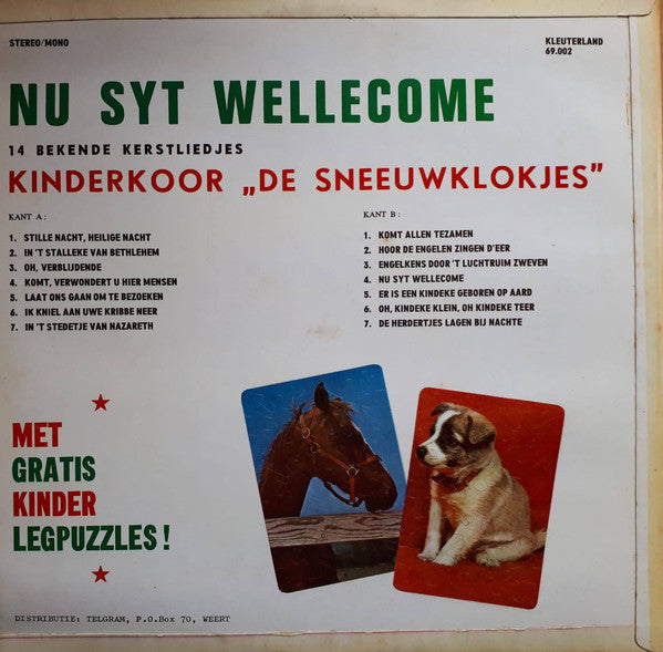 Kinderkoor De Sneeuwklokjes - Nu Syt Wellecome (LP) 40822 Vinyl LP Vinyl Goed / Hoes Goed