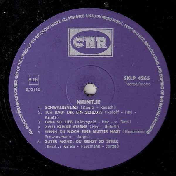 Heintje - Heintje (LP) 42068 Vinyl LP Vinyl Goed / Hoes Goed