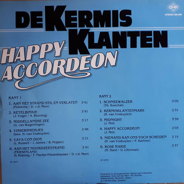 Kermisklanten - Happy Accordeon (LP) 42312 Vinyl LP Vinyl Goed / Hoes Goed