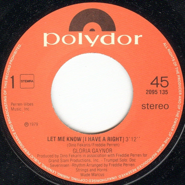 Gloria Gaynor – Lass es mich wissen (ich habe ein Recht) 17311