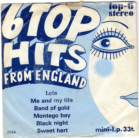 Various - 6 Top Hits From England 33972 Vinyl Singles Vinyl Goed / Hoes Goed