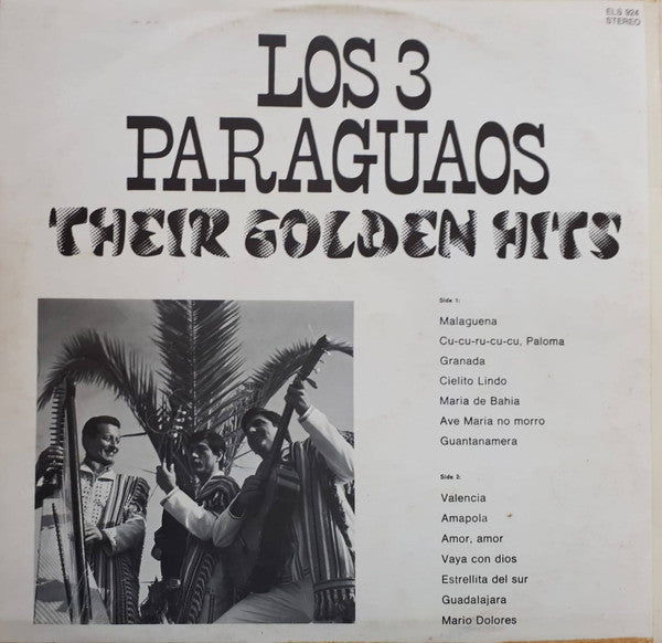 Los 3 Paraguaos - Their Golden Hits (LP) 49241 Vinyl LP Vinyl Goed / Hoes Goed