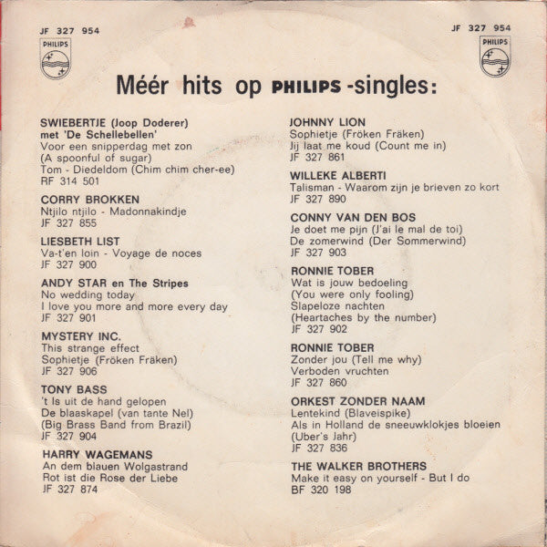 Willeke Alberti - Morgen Ben Ik De Bruid 43479 Vinyl Singles Vinyl Goed / Hoes Goed