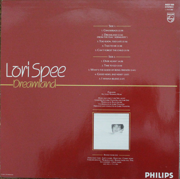 Lori Spee - Dreamland (LP) 49507 Vinyl LP Vinyl Goed / Hoes Goed