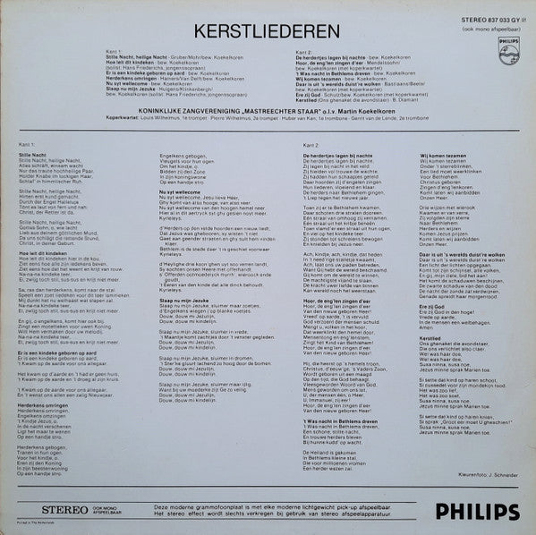 Mastreechter Staar - Stille Nacht, Heilige Nacht (LP) 50783