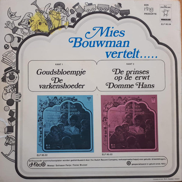 Mies Bouwman - Mies Bouwman Vertelt... (LP) 51364 Vinyl LP Vinyl Goed / Hoes Goed