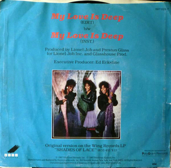 Lace - My Love Is Deep 21459 Vinyl Singles Vinyl Goed / Hoes Goed