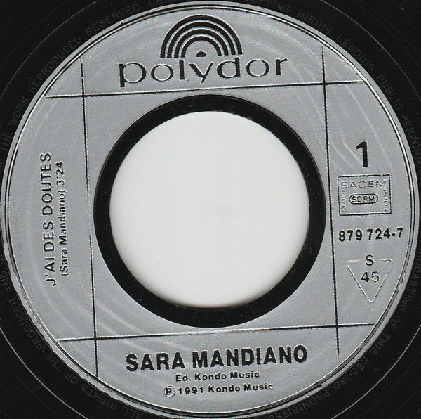 Sara Mandiano - J'ai Des Doutes 15196