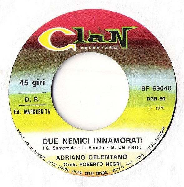 Adriano Celentano - Chi Non Lavora Non Fa L'Amore 29687 Vinyl Singles Vinyl Goed / Hoes Goed