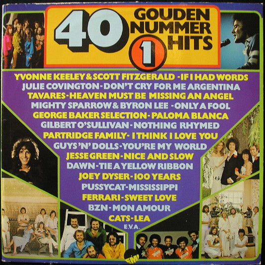 Various - 40 Gouden Nummer 1 Hits (LP) 51180 Vinyl LP Dubbel Vinyl Goed / Hoes Goed