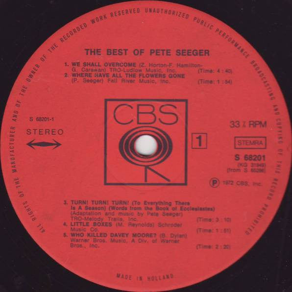 Pete Seeger - The Best Of Pete Seeger (LP) 49294 Vinyl LP Dubbel Vinyl Goed / Hoes Goed