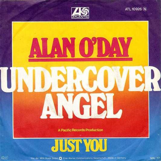 Alan O'Day - Undercover Angel 07697 Vinyl Singles Vinyl Goed / Hoes Goed