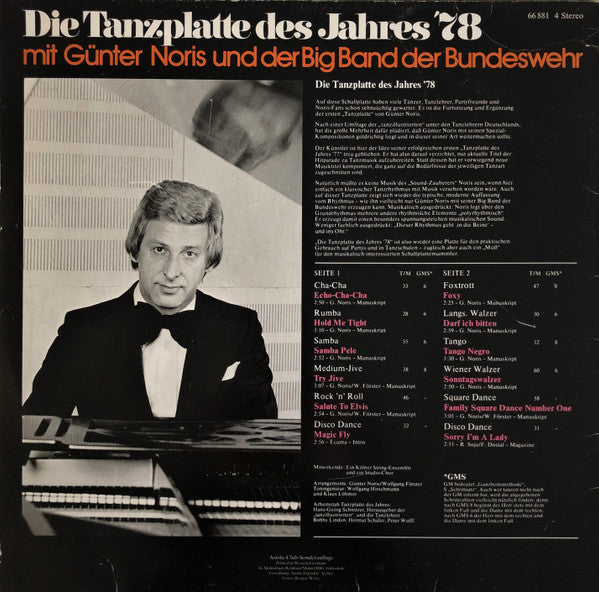 Günter Noris Und Die Big Band Der Bundeswehr - Die Tanzplatte Des Jahres '78 (LP) 44396 Vinyl LP Vinyl Goed / Hoes Goed