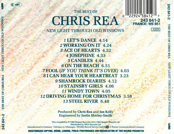 Chris Rea - New Light Through Old Windows (The Best Of Chris Rea) (CD) 70428 Compact Disc Goede Staat