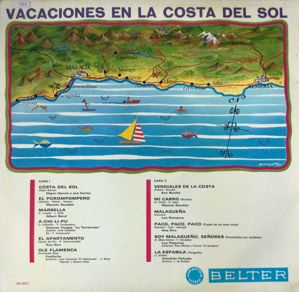 Various - Vacaciones En La Costa Del Sol (LP) 49832 Vinyl LP Vinyl Goed / Hoes Goed